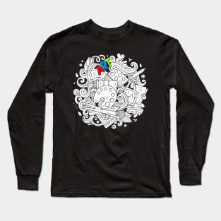 Sketchy Art Design - Artists Long Sleeve T-Shirt